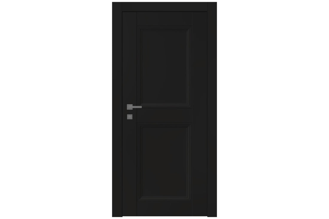 Belldinni Oxford Duo 07 RN Black Matte Modern Interior Door - Single Door