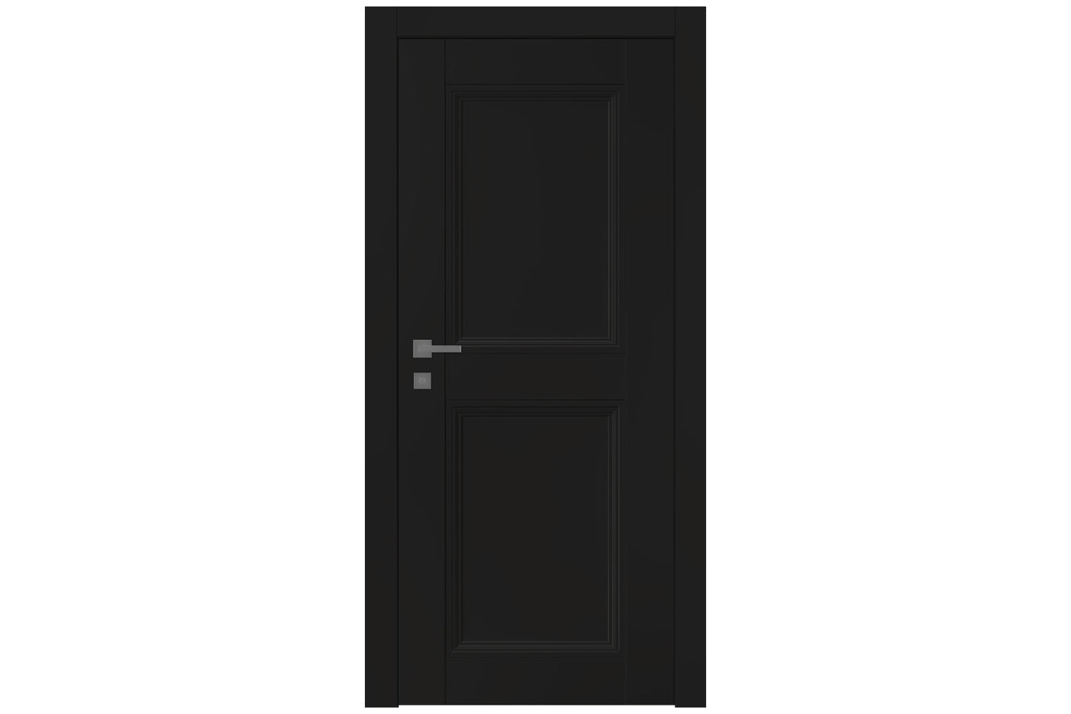 Belldinni Oxford Duo 07 RN Black Matte Modern Interior Door - Single Door