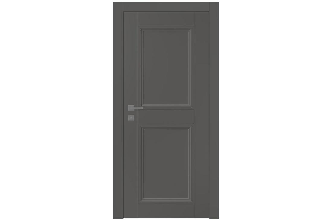 Belldinni Oxford Duo 07 RN Gray Matte Modern Interior Door - Single Door