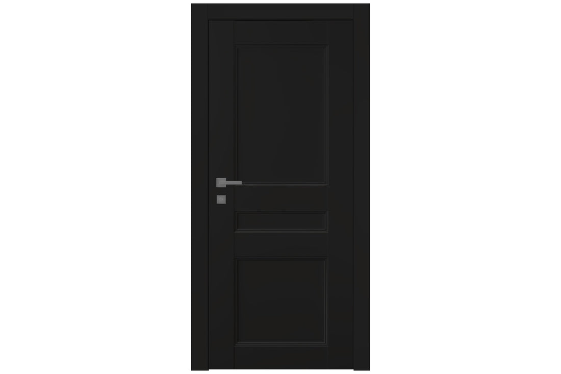 Belldinni Oxford Uno 07 2R Black Matte Modern Interior Door - Single Door
