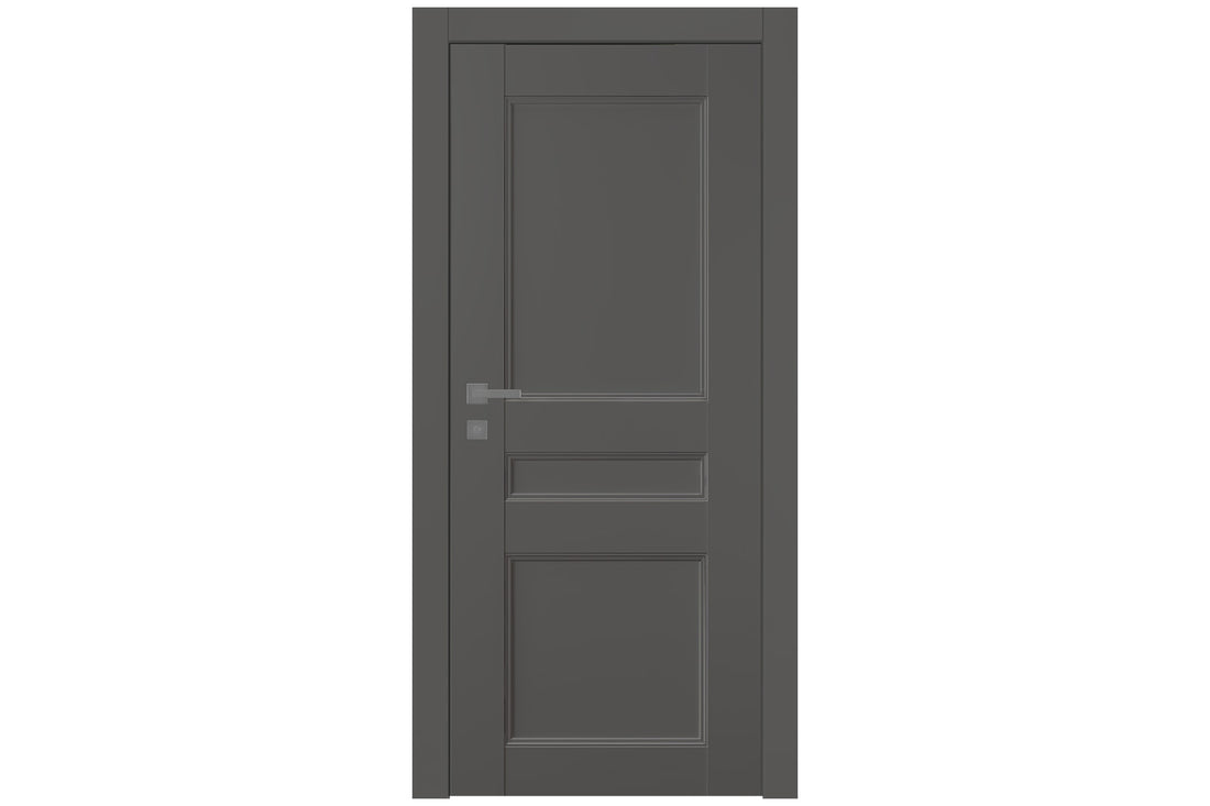 Belldinni Oxford Uno 07 2R Gray Matte Modern Interior Door - Single Door
