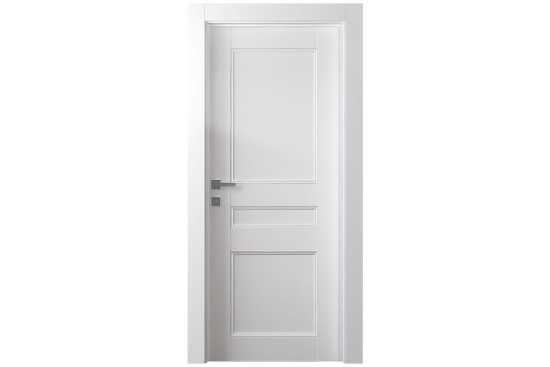 Belldinni Oxford Uno 07 2R Snow White Modern Interior Door - Single Door