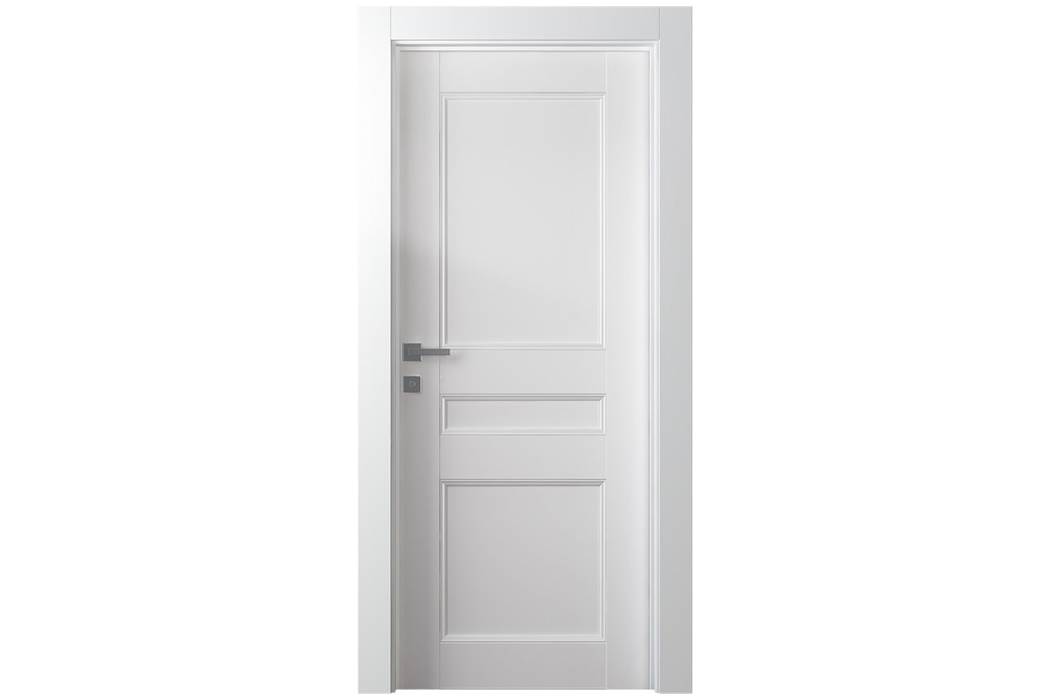 Belldinni Oxford Uno 07 2R Snow White Modern Interior Door - Single Door