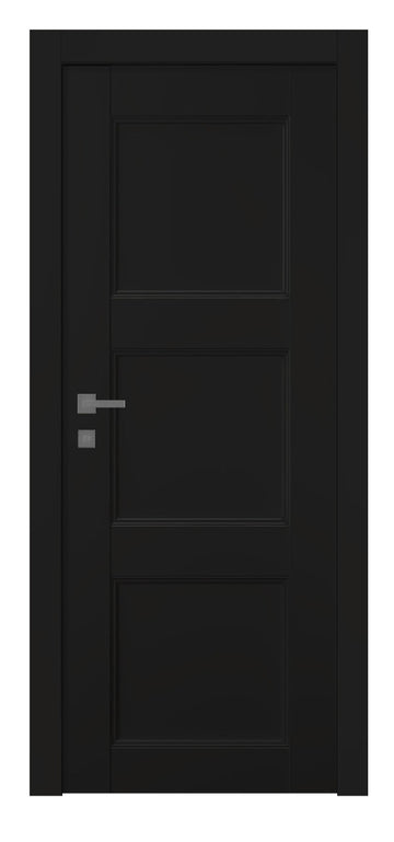 Belldinni Oxford Uno 07 2RN Black Matte Modern Interior Door