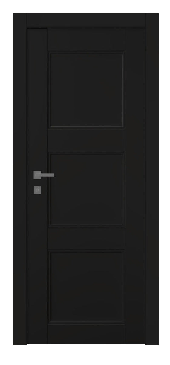 Belldinni Oxford Uno 07 2RN Black Matte Modern Interior Door