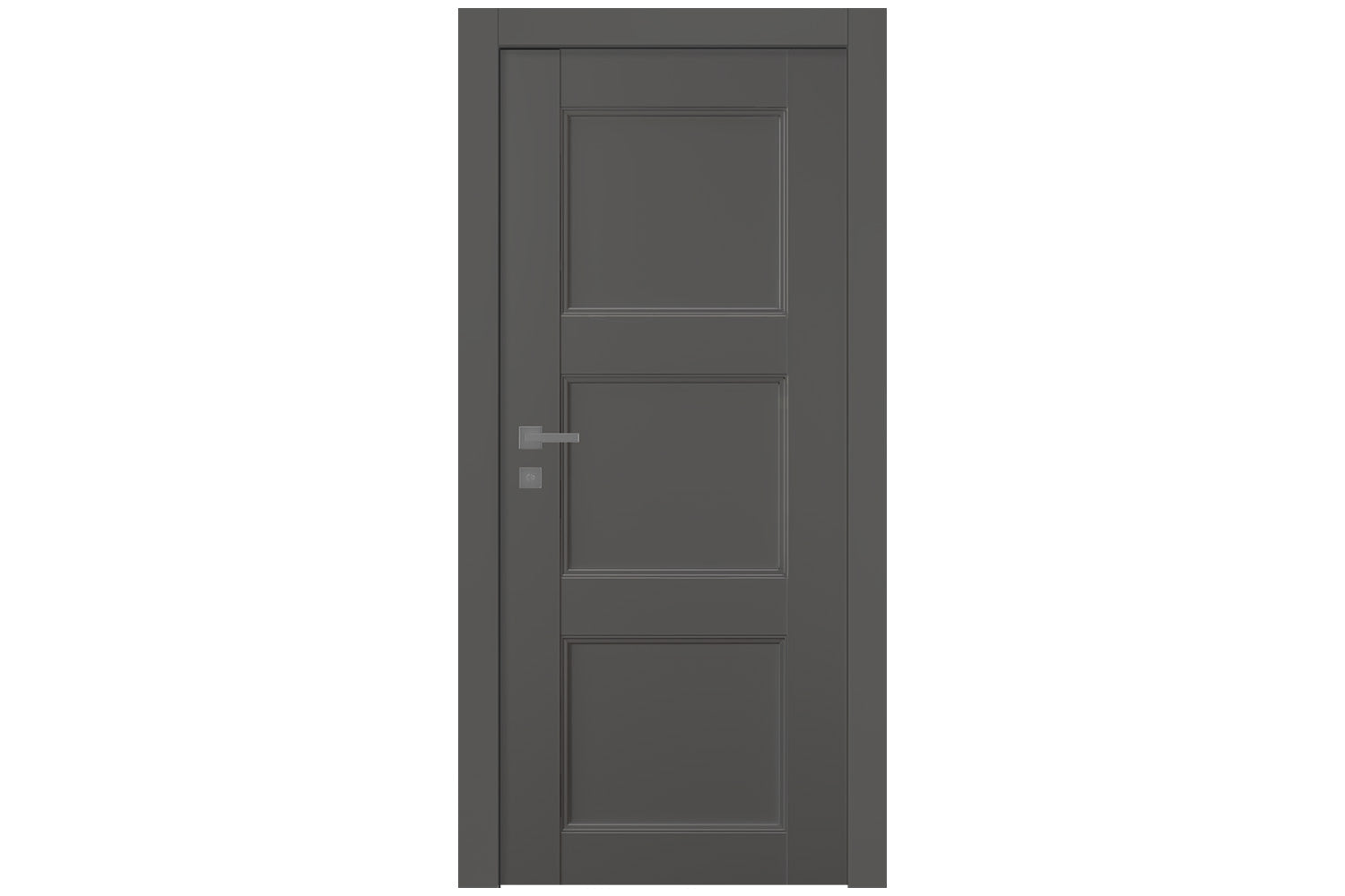 Belldinni Oxford Uno 07 2RN Gray Matte Modern Interior Door - Single Door