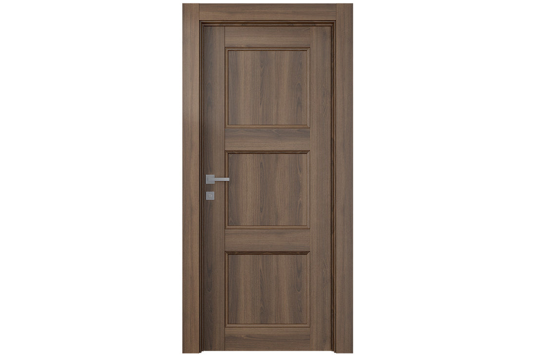 Belldinni Oxford Uno 07 2RN Pecan Nutwood Modern Interior Door - Single Door