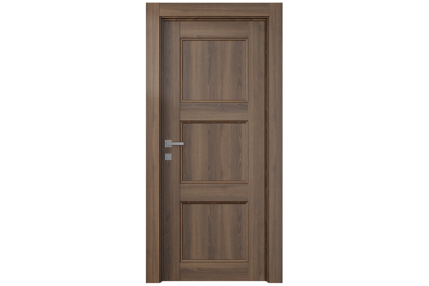 Belldinni Oxford Uno 07 2RN Pecan Nutwood Modern Interior Door - Single Door