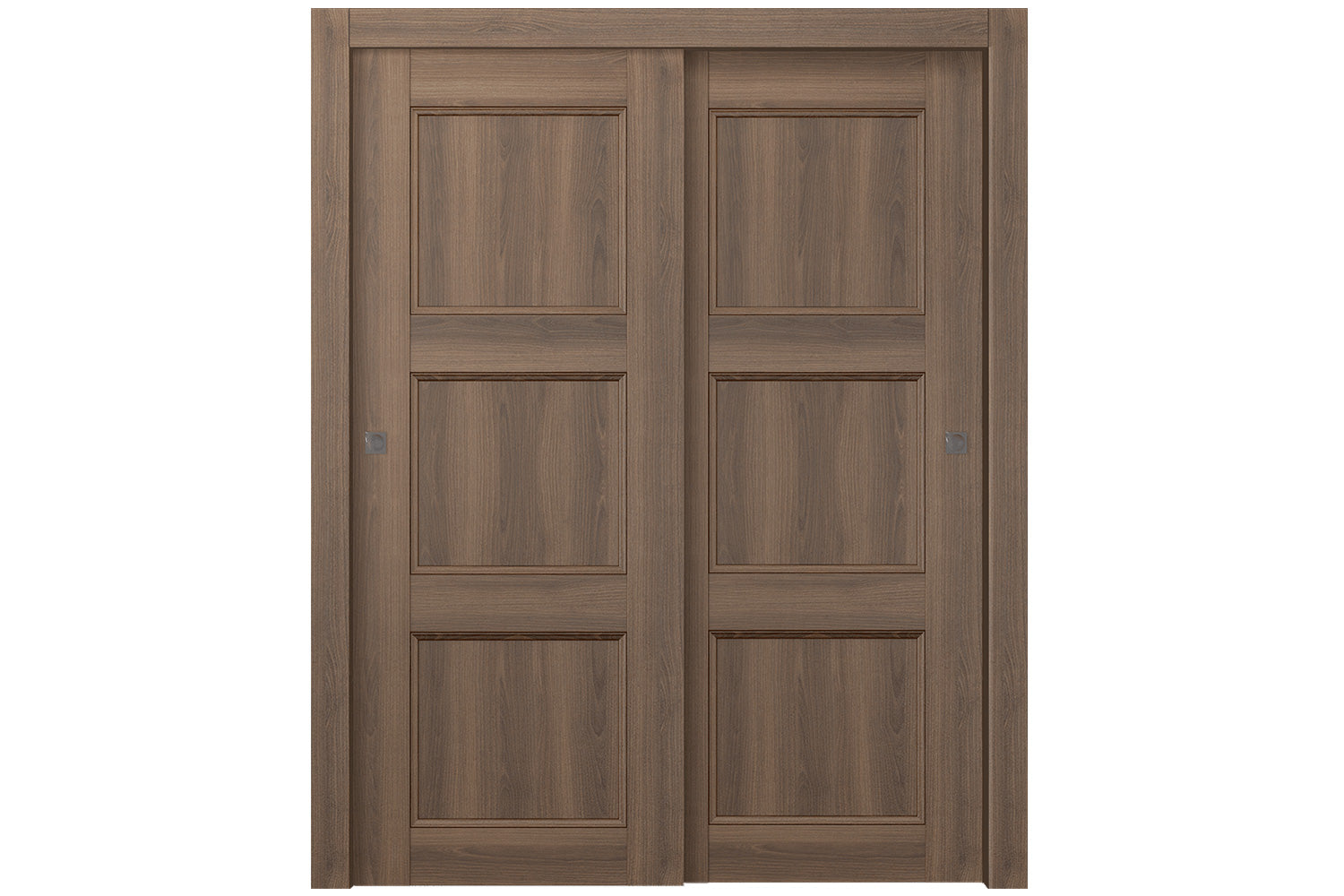Belldinni Oxford Uno 07 2RN Pecan Nutwood Modern Interior Door - Bypass Door