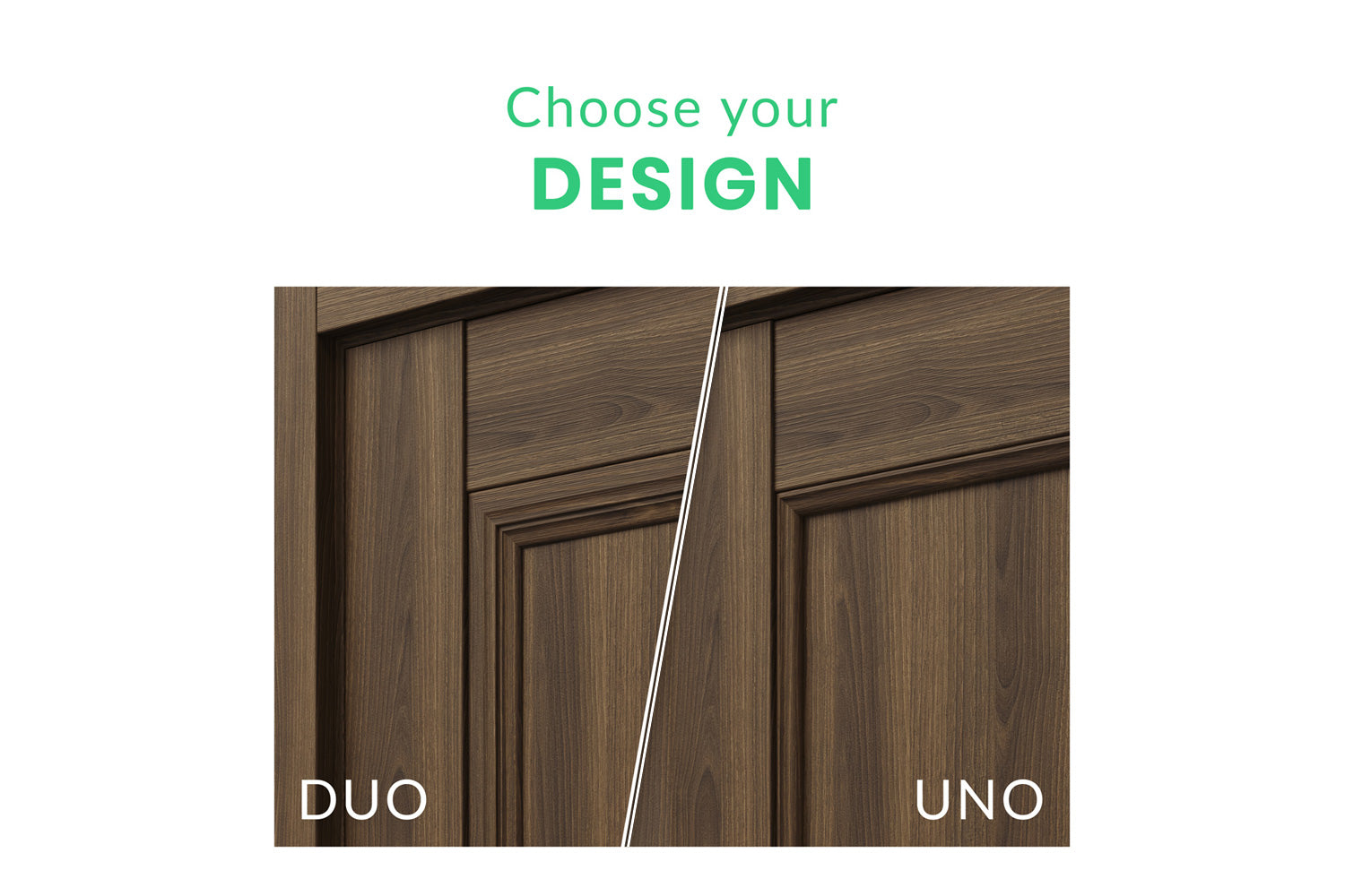 Belldinni Oxford Uno 07 2RN Pecan Nutwood Modern Interior Door - Design