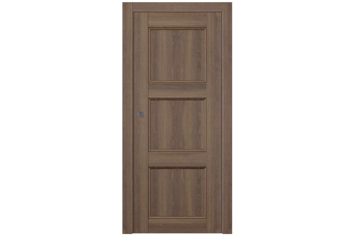 Belldinni Oxford Uno 07 2RN Pecan Nutwood Modern Interior Door - Single Pocket