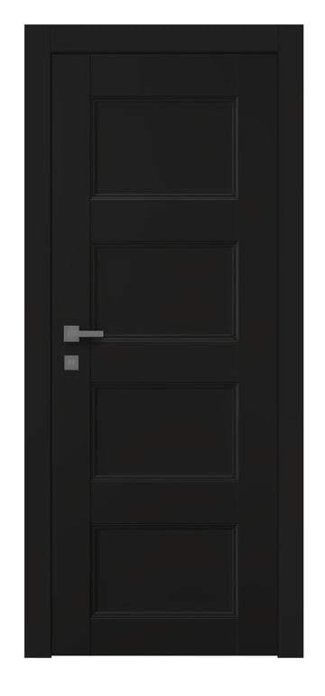 Belldinni Oxford Uno 07 3R Black Matte Modern Interior Door