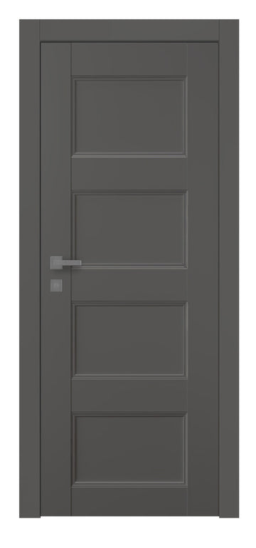 Belldinni Oxford Uno 07 3R Gray Matte Modern Interior Door