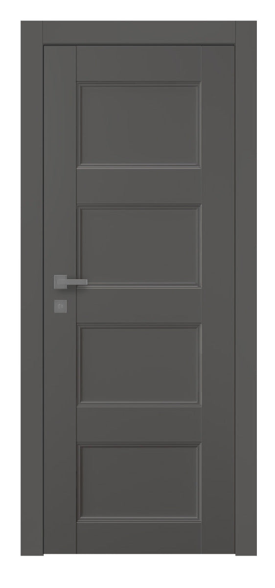 Belldinni Oxford Uno 07 3R Gray Matte Modern Interior Door
