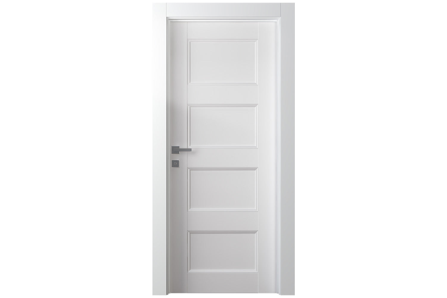 Belldinni Oxford Uno 07 3R Snow White Modern Interior Door - Snow White