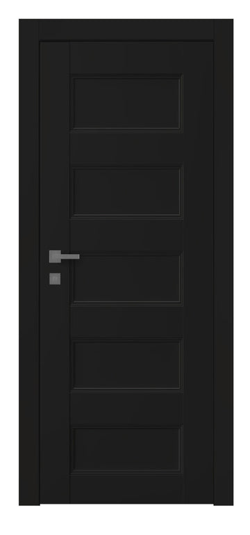 Belldinni Oxford Uno 07 4R Black Matte Modern Interior Door