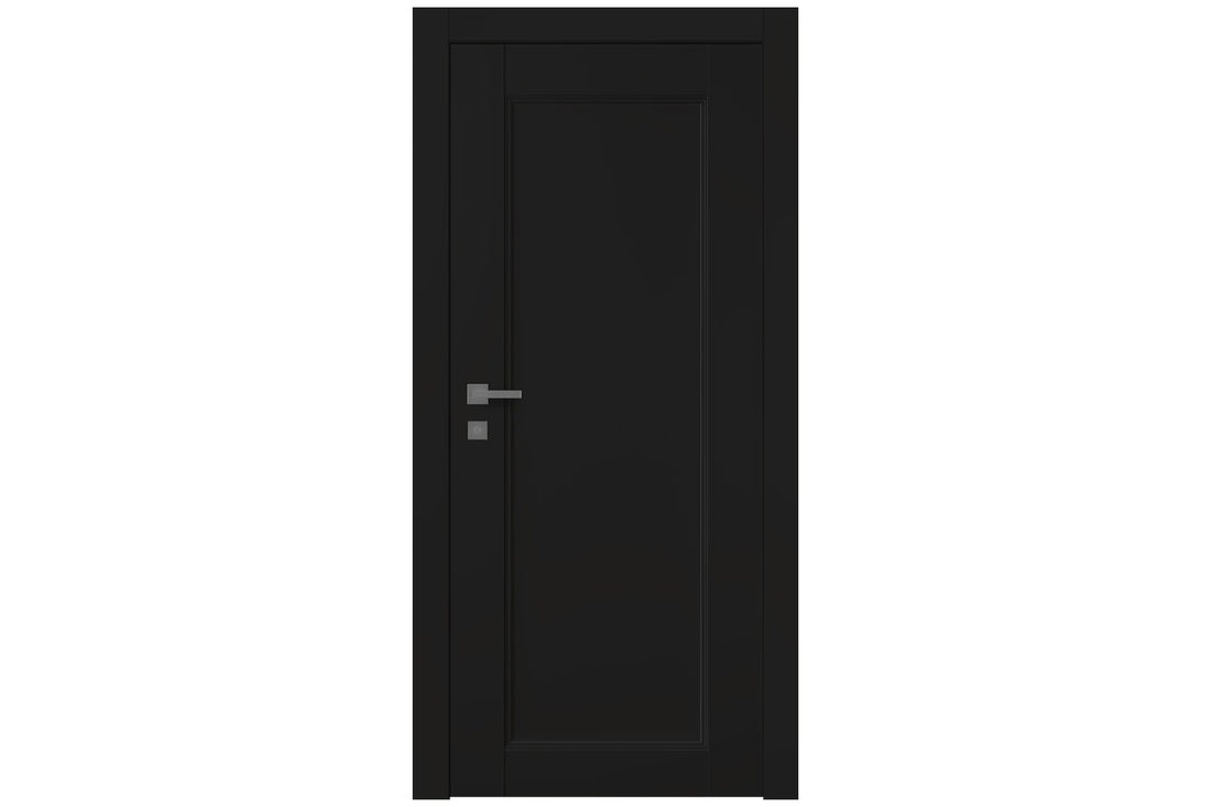 Belldinni Oxford Uno 07 Black Matte Modern Interior Door - Single Door