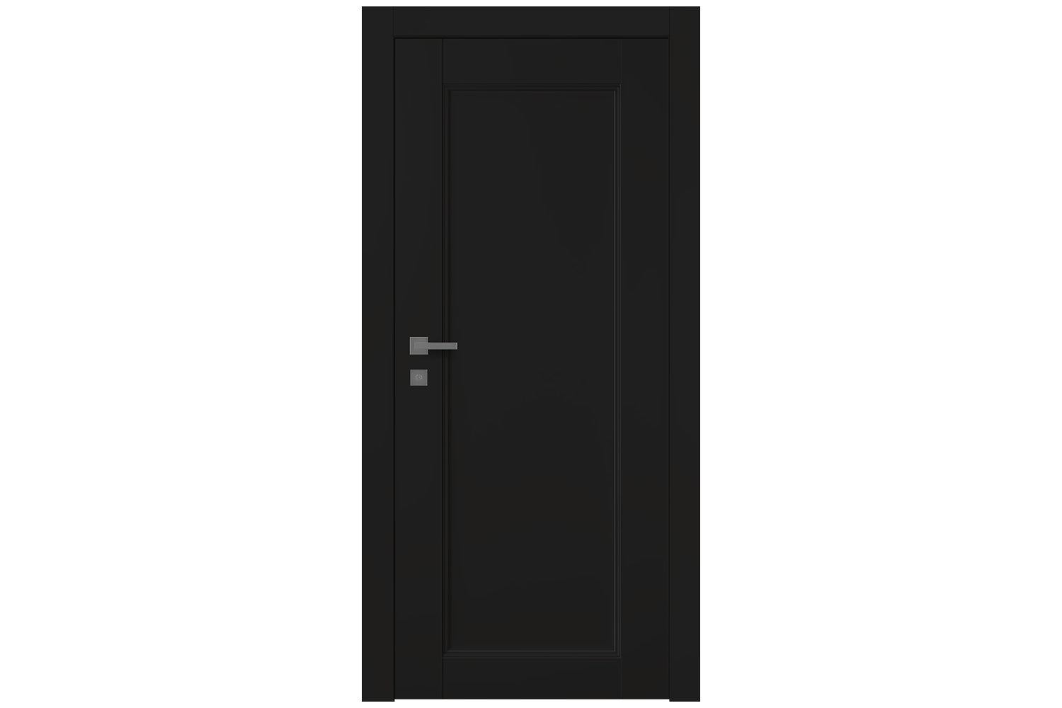 Belldinni Oxford Uno 07 Black Matte Modern Interior Door - Single Door