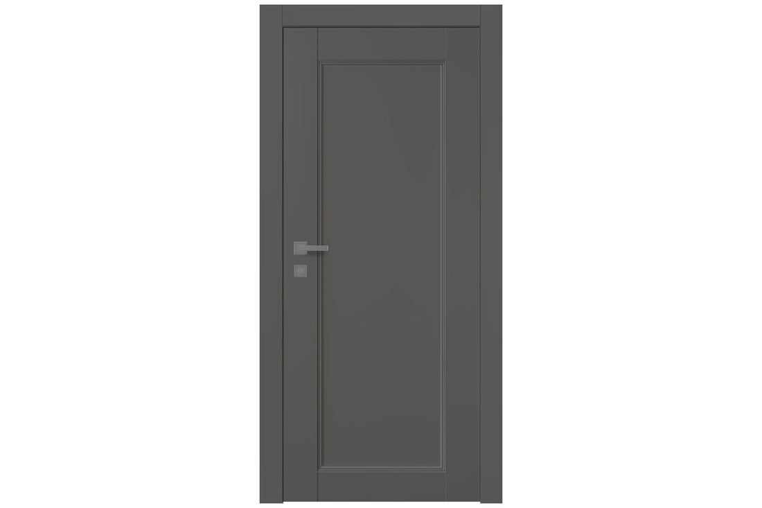 Belldinni Oxford Uno 07 Gray Matte Modern Interior Door - Single Door