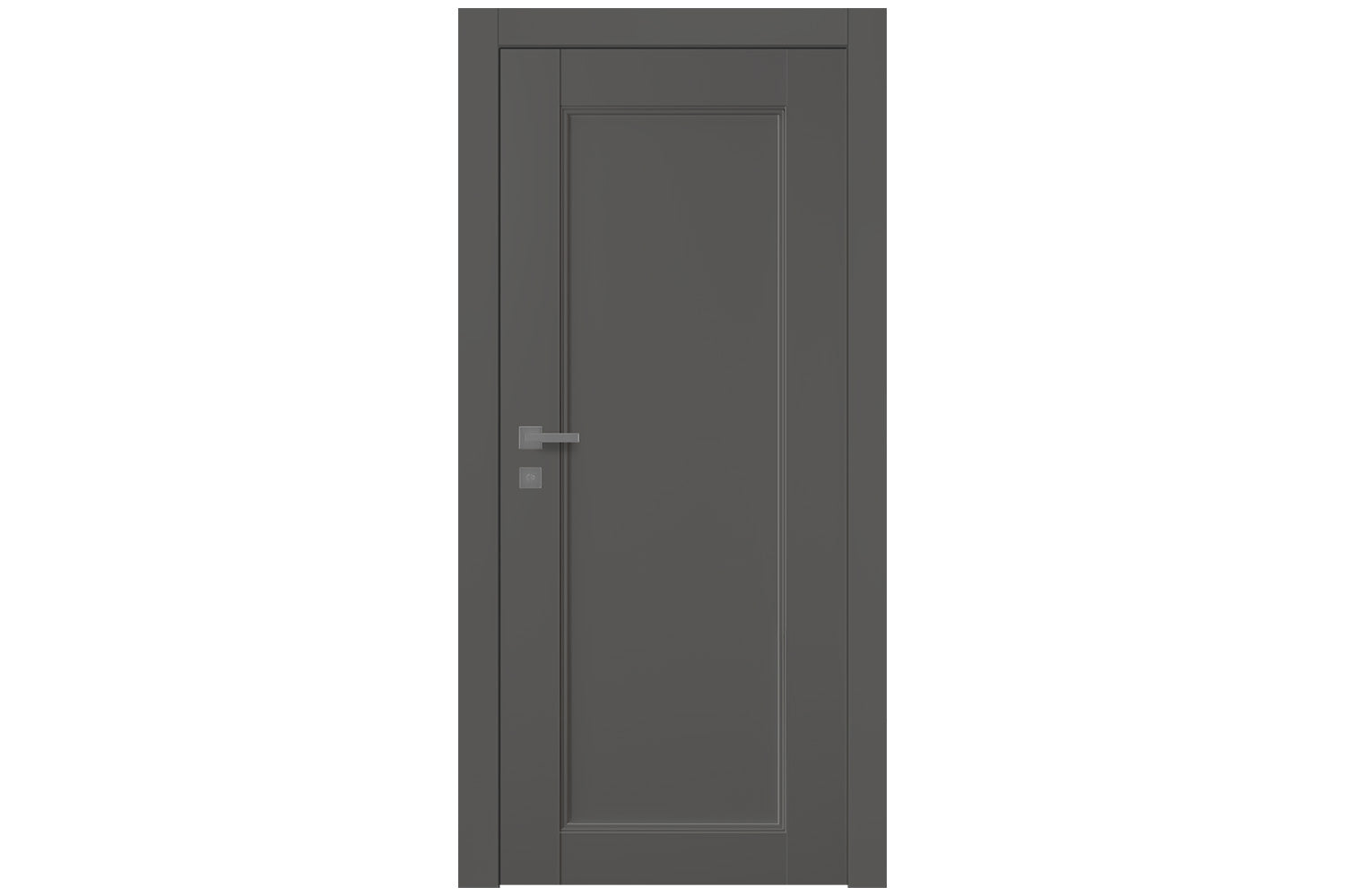 Belldinni Oxford Uno 07 Gray Matte Modern Interior Door - Single Door