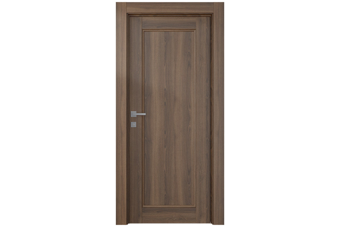 Belldinni Oxford Uno 07 Pecan Nutwood Modern Interior Door - Single Door