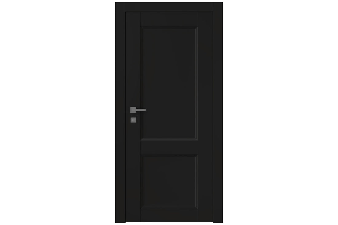 Belldinni Oxford Uno 07 R Black Matte Modern Interior Door - Single Door