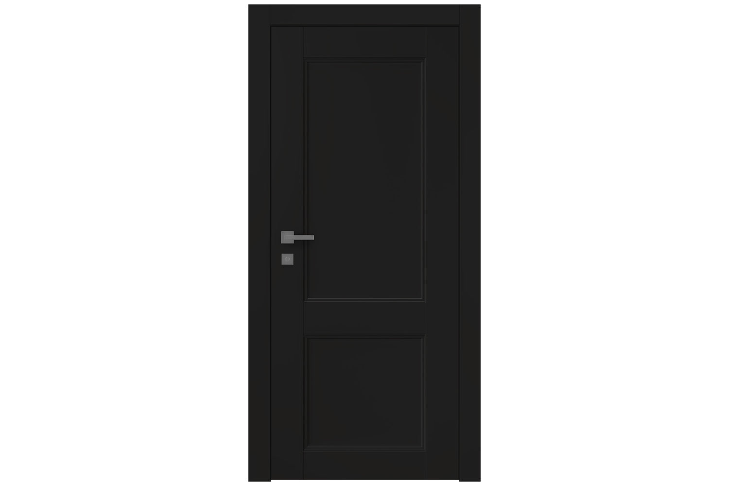 Belldinni Oxford Uno 07 R Black Matte Modern Interior Door - Single Door
