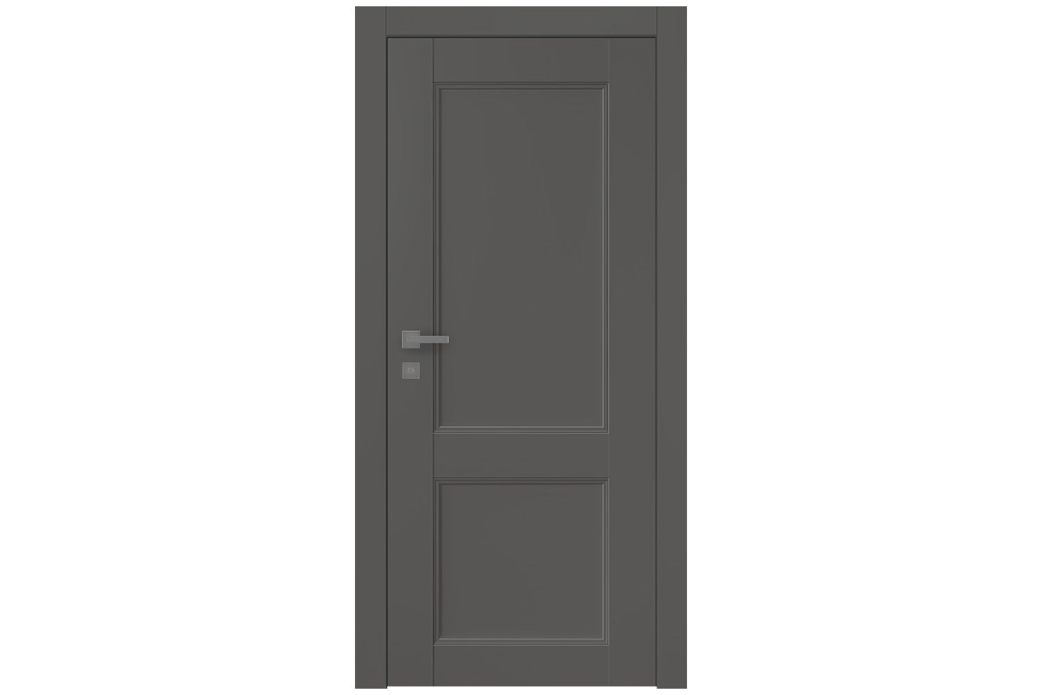Belldinni Oxford Uno 07 R Gray Matte Modern Interior Door - Single Door
