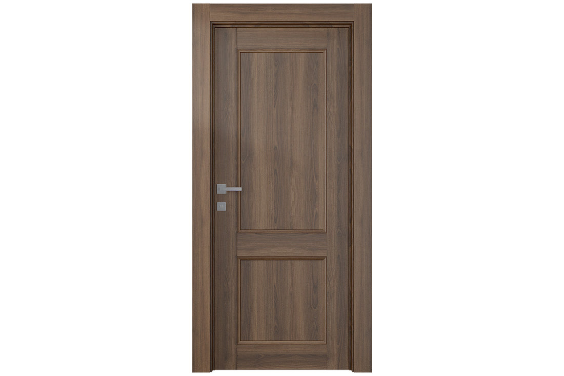 Belldinni Oxford Uno 07 R Pecan Nutwood Modern Interior Door - Single Door