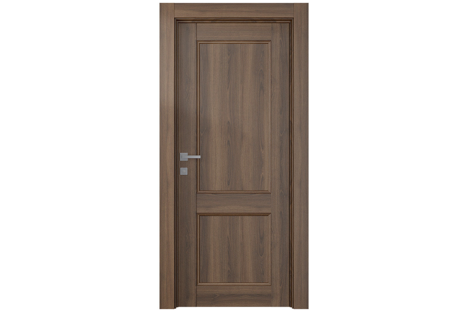 Belldinni Oxford Uno 07 R Pecan Nutwood Modern Interior Door - Single Door