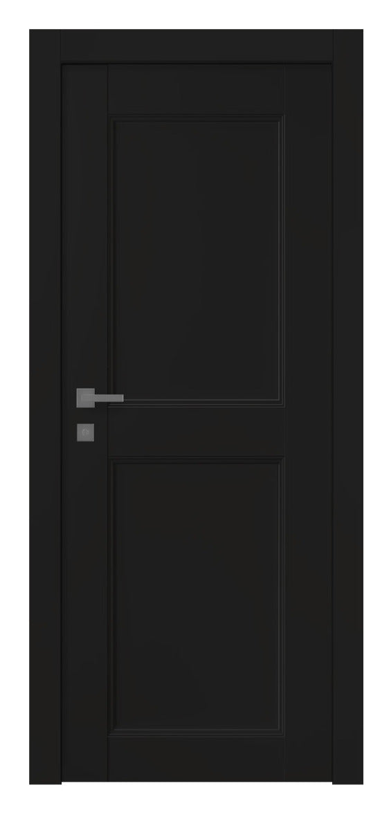 Belldinni Oxford Uno 07 RN Black Matte Modern Interior Door