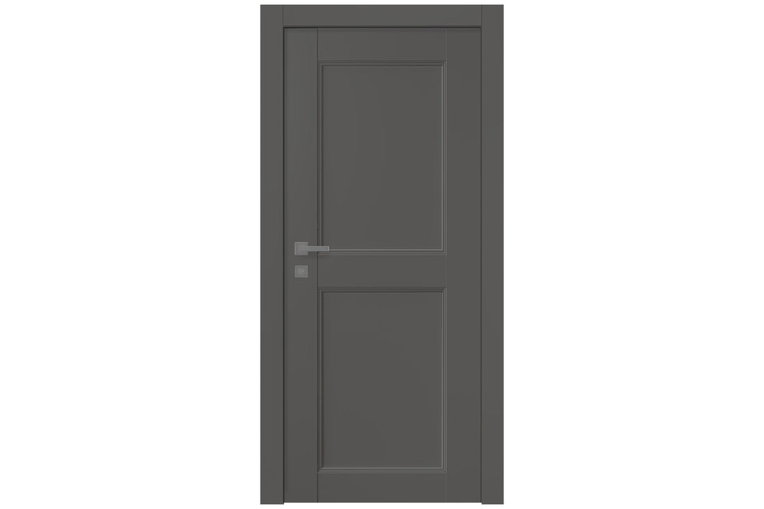 Belldinni Oxford Uno 07 RN Gray Matte Modern Interior Door - Single Door