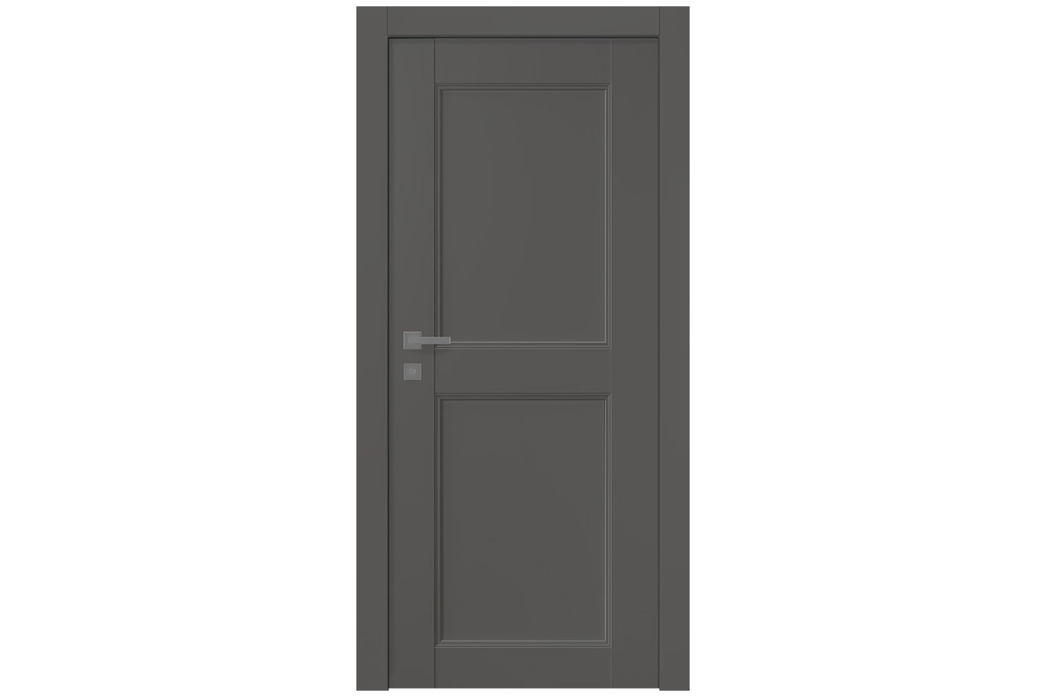 Belldinni Oxford Uno 07 RN Gray Matte Modern Interior Door - Single Door