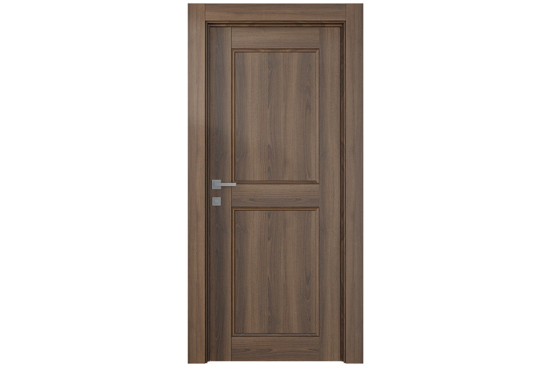 Belldinni Oxford Uno 07 RN Pecan Nutwood Modern Interior Door - Single Door