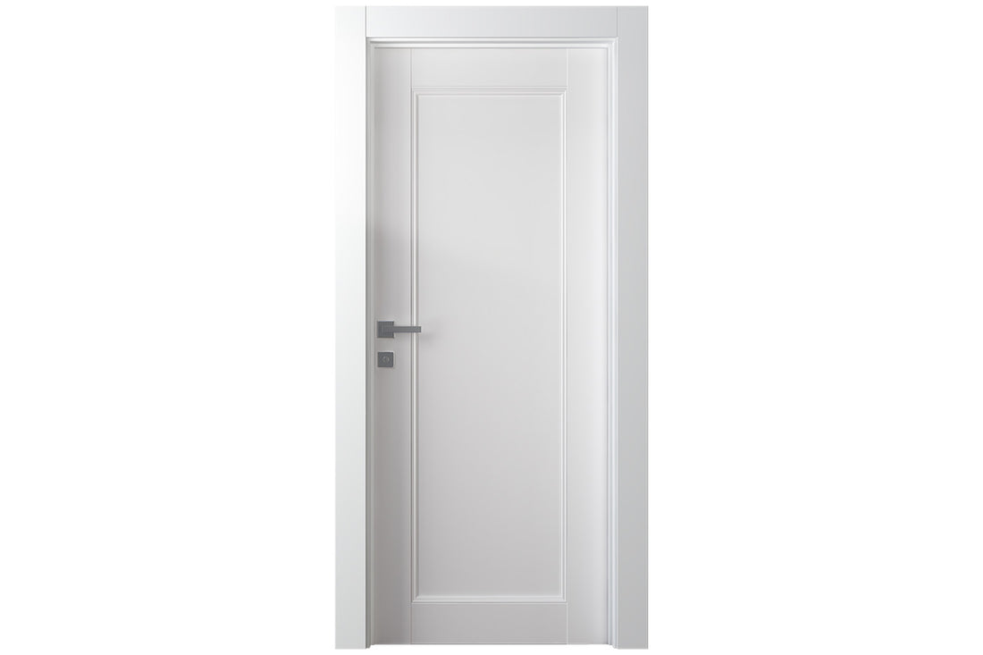 Belldinni Oxford Uno 07 Snow White Modern Interior Door - Single Door