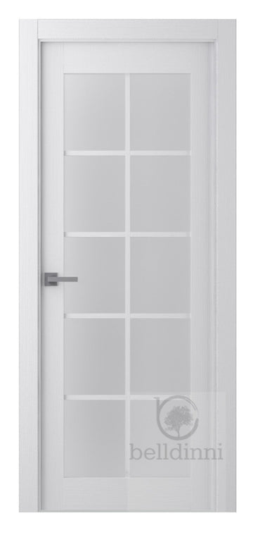 Belldinni Palladio 10 Lite Vetro Bianco Noble Wood Veneer Modern Interior Door