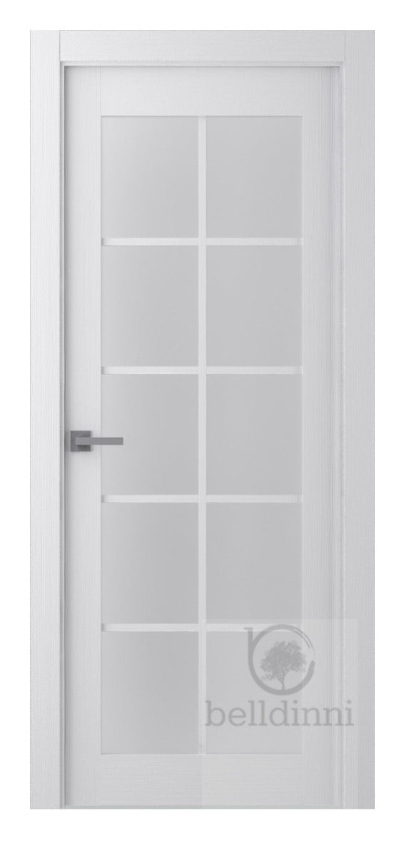 Belldinni Palladio 10 Lite Vetro Bianco Noble Wood Veneer Modern Interior Door