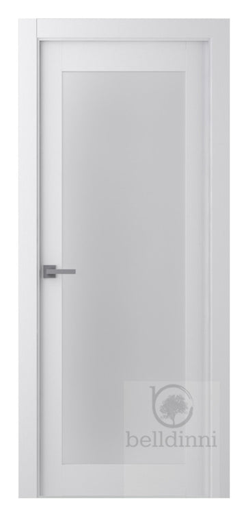 Belldinni Palladio 207 Vetro Bianco Noble Wood Veneer Modern Interior Door