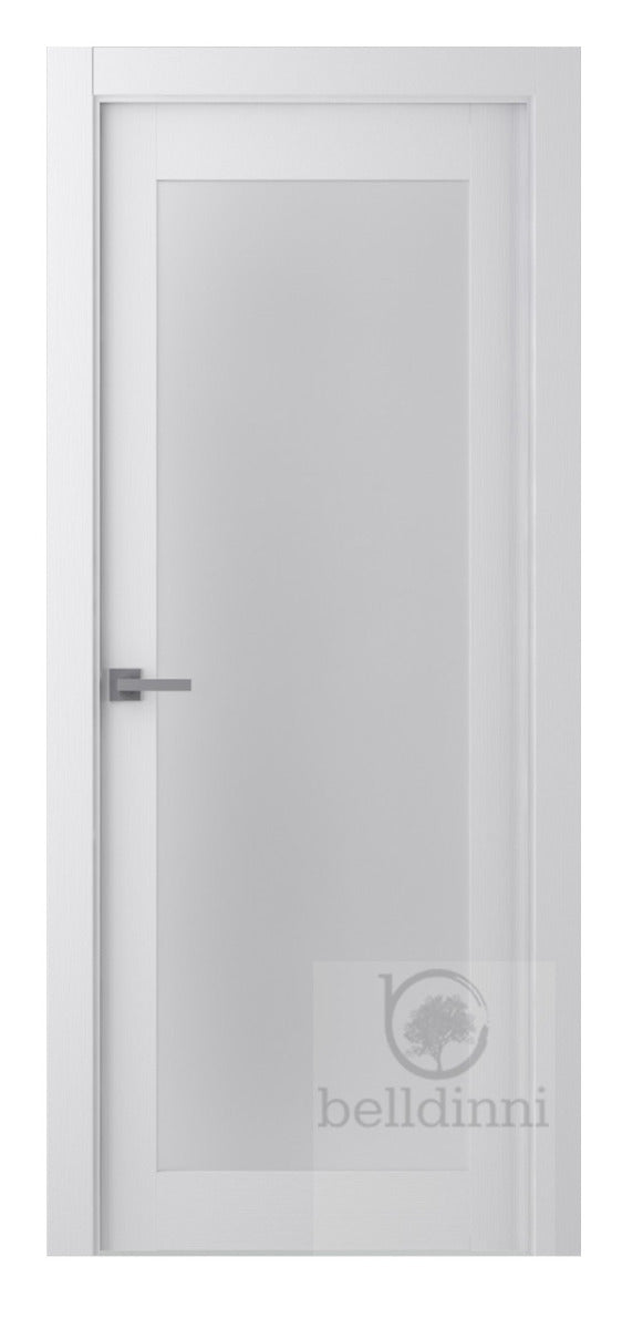 Belldinni Palladio 207 Vetro Bianco Noble Wood Veneer Modern Interior Door