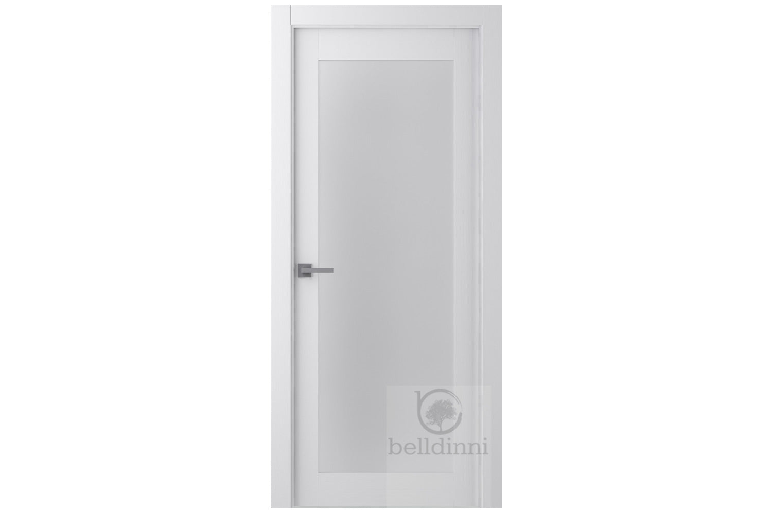Belldinni Palladio 207 Vetro Bianco Noble Wood Veneer Modern Interior Door - Single Door