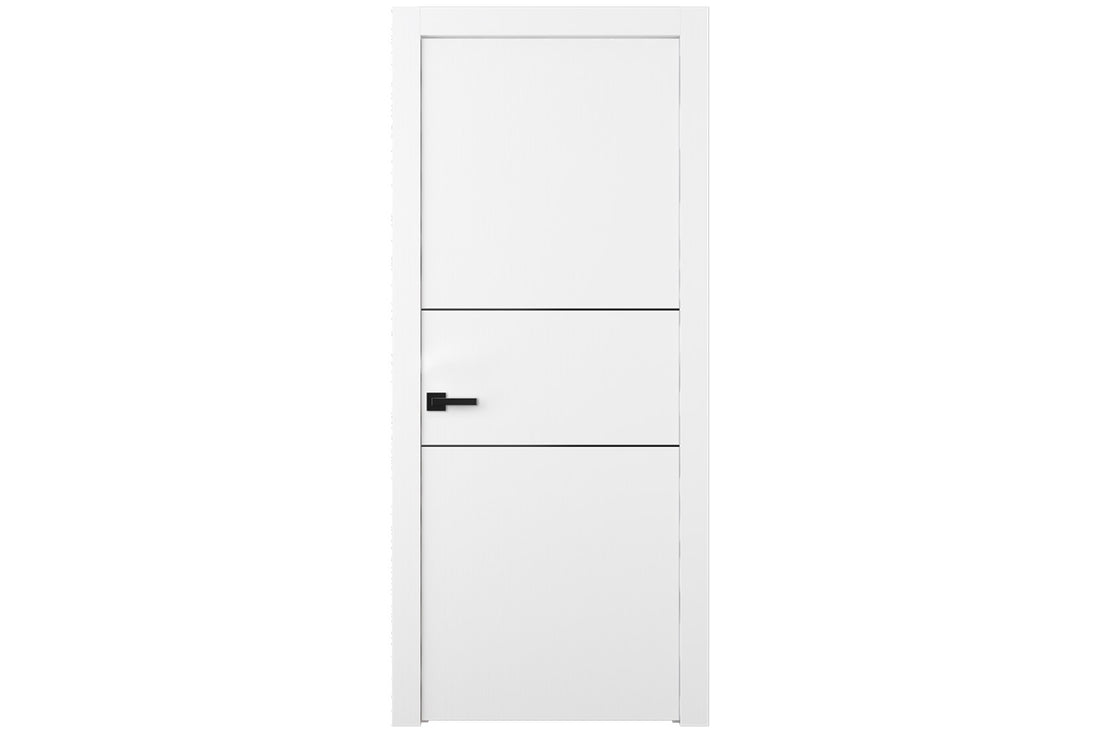 Belldinni Palladio 2H Black Bianco Noble Modern Interior Door - Single Door