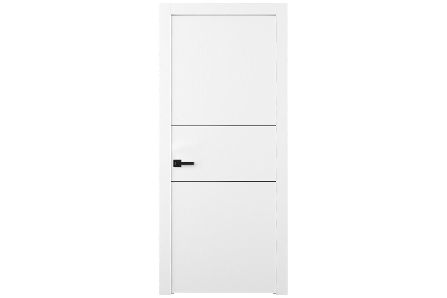 Belldinni Palladio 2H Black Bianco Noble Modern Interior Door - Single Door