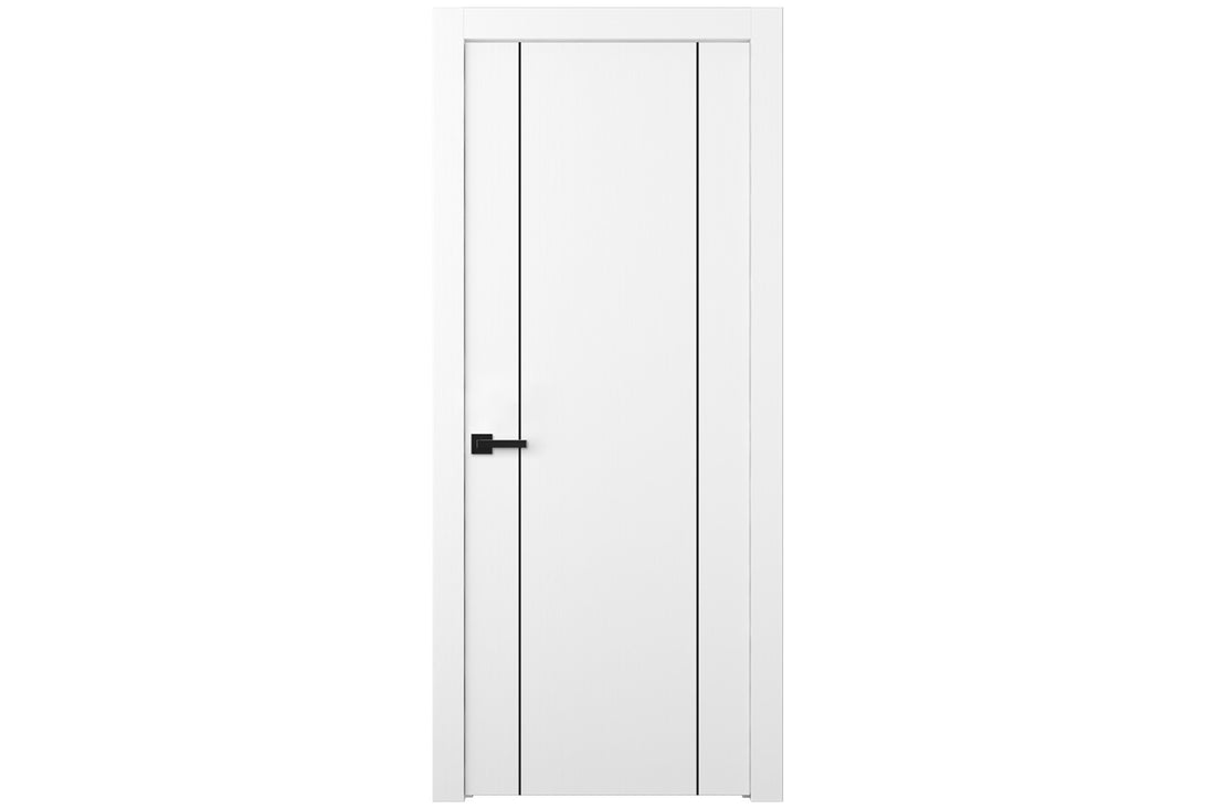 Belldinni Palladio 2U Black Bianco Noble Modern Interior Door - Single Door