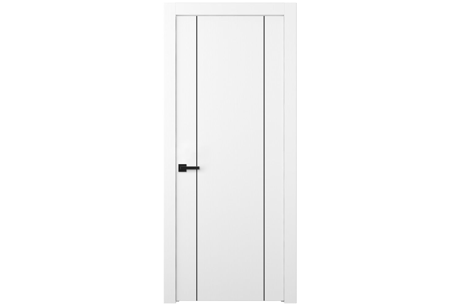 Belldinni Palladio 2U Black Bianco Noble Modern Interior Door - Single Door