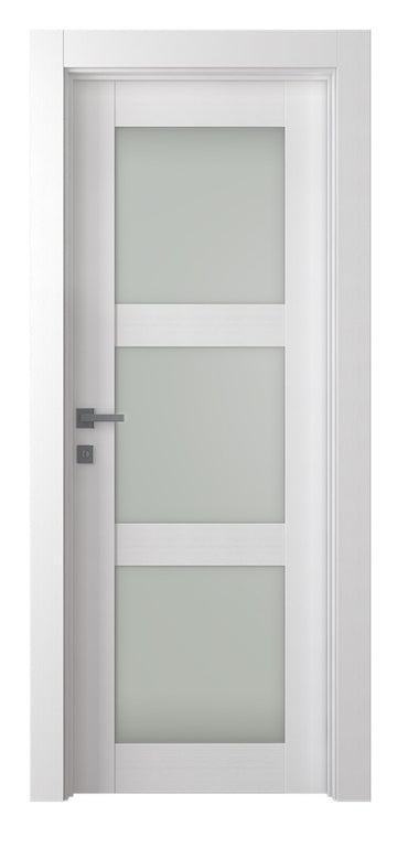 Belldinni Palladio 3 Lite Vetro Bianco Noble Wood Veneer Modern Interior Door