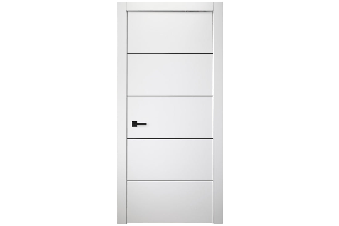 Belldinni Palladio 4H Black Bianco Noble Modern Interior Door - Single Door