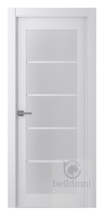 Belldinni Palladio 5 Lite Vetro Bianco Noble Wood Veneer Modern Interior Door