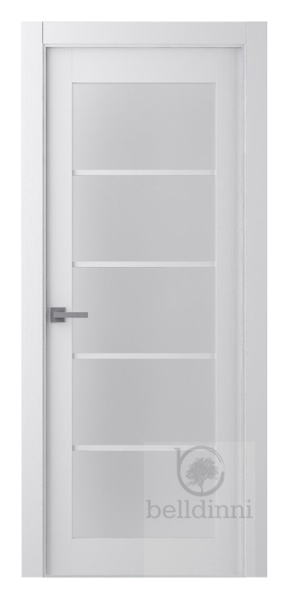 Belldinni Palladio 5 Lite Vetro Bianco Noble Wood Veneer Modern Interior Door