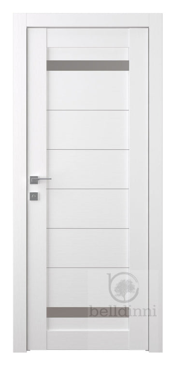 Belldinni Perla Vetro Bianco Noble Laminated Modern Interior Door