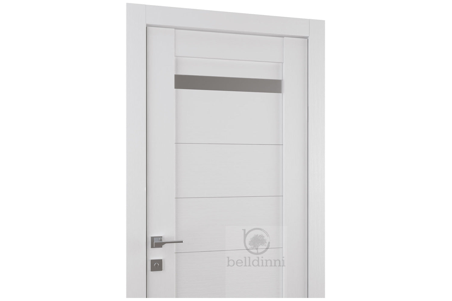 Belldinni Perla Vetro Bianco Noble Laminated Modern Interior Door